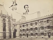 Montage of Ecclesiastical Figures Posed in Political Satire, 1860s. Creator: Unknown