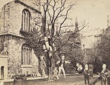 Montage of Ecclesiastical Figures Posed in Political Satire, 1860s. Creator: Unknown