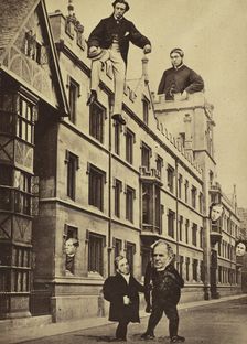 Montage of Ecclesiastical Figures Posed in Political Satire, 1860s. Creator: Unknown