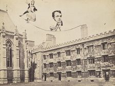 Montage of Ecclesiastical Figures Posed in Political Satire, 1860s. Creator: Unknown