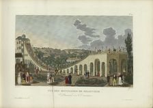 Montages de Belleville, Barrière des 3 couronnes, 1817-1824. Creator: Courvoisier-Voisin, Henri (1757-1830)