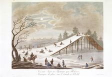 Montagne de glace sur l'Irtiche à Tobolsk, c1811-c1813. Creator: Emelyan Mikhailovich Korneev
