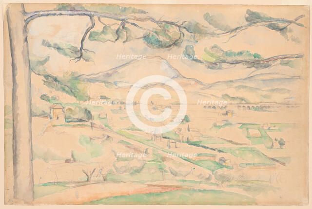 Montagne Saint-Victoire (The Arc Valley), c. 1885. Creator: Paul Cezanne.