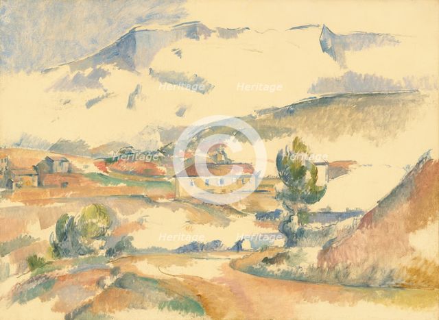 Montagne Sainte-Victoire, from near Gardanne, c. 1887. Creator: Paul Cezanne.