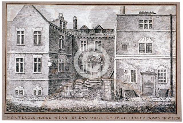 Montague House, Montague Close, Southwark, London, 1808. Artist: Anon