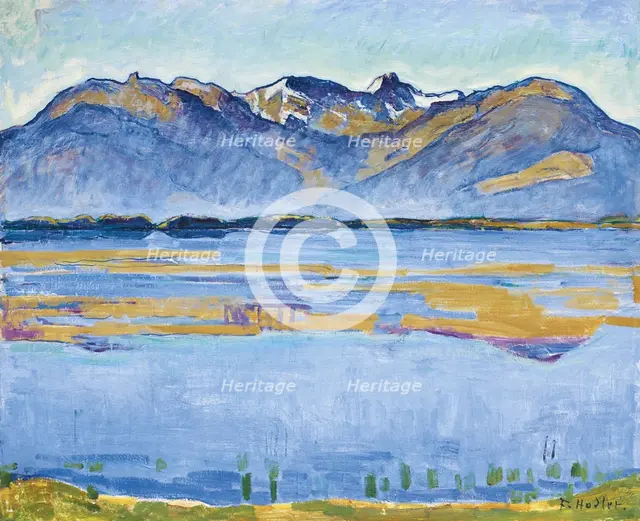 Montana landscape with Becs de Bosson and Vallon de Réchy, 1915. Artist: Hodler, Ferdinand (1853-1918)