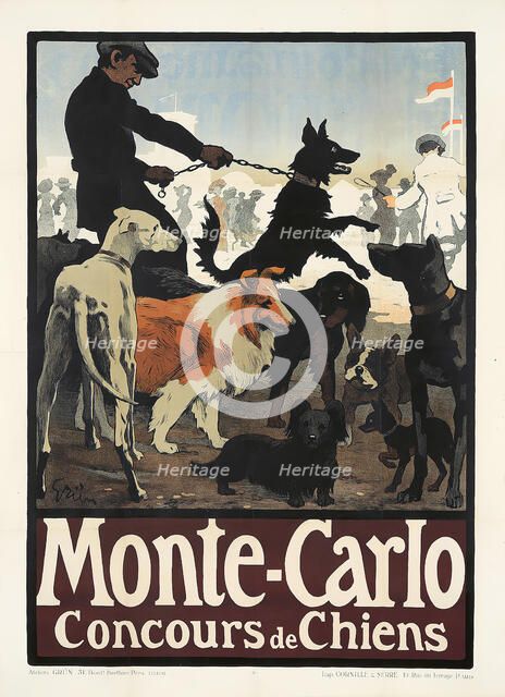 Monte Carlo, Concours de Chiens, 1900s. Creator: Grün, Jules-Alexandre (1868-1938).