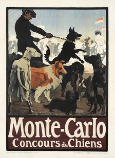 Monte Carlo, Concours de Chiens, 1900s. Creator: Grün, Jules-Alexandre (1868-1938)