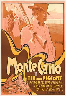 Monte-Carlo. Tir aux Pigeons, 1900. Creator: Adolf Hohenstein