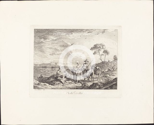 Monte Circello, 1831. Creator: Ludwig Richter.