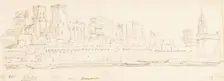 Monte Janiculo from Ceasar's Palace, 1825. Creator: James William Giles