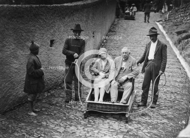 Monte sledge, Madeira, Portugal, c1920s-c1930s(?). Artist: Unknown