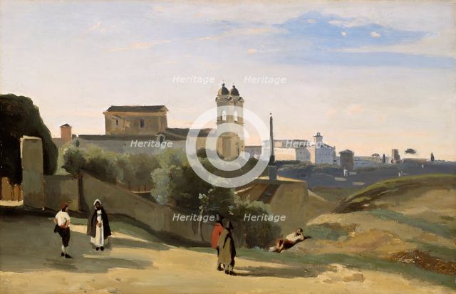 Monte Pincio, Rome, 1840/50. Creator: Jean-Baptiste-Camille Corot.