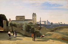 Monte Pincio, Rome, 1840/50. Creator: Jean-Baptiste-Camille Corot