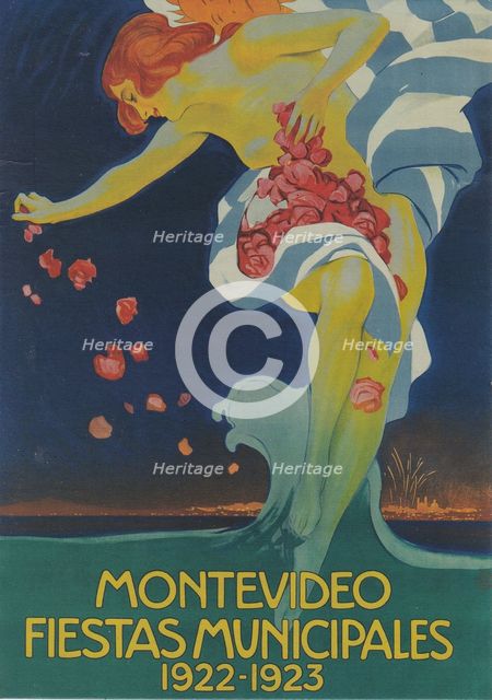 Montevideo Fiestas Municipales , 1922. Creator: Metlicovitz, Leopoldo (1868-1944).