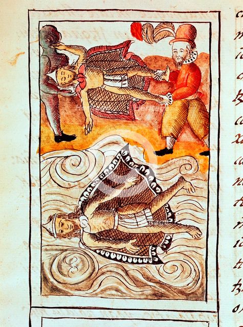 Montezuma II, last Aztec emperor, 1520. Artist: Unknown