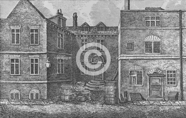 'Monteagle House, Near St. Saviour's Church, Southwark', 1808, (1912). Artist: J Pass.