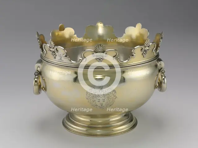 Monteith Bowl, 1715-1716. Creator: Benjamin Pyne (British).
