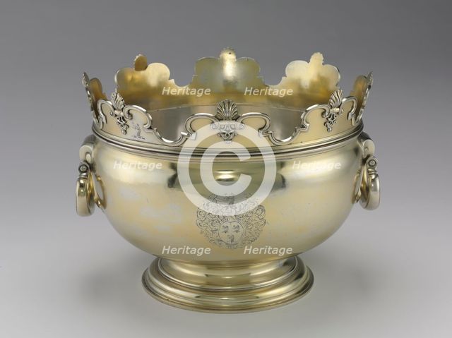Monteith Bowl, 1715-1716. Creator: Benjamin Pyne (British).