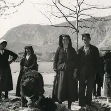 Montenegrins at the market, På Marknad i Kotor, Montenegro, Yugoslavia, 1939. Creator: Unknown