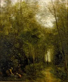 Montfermeuil, the Brook in the Wood, 1867. Artist: Jean-Baptiste-Camille Corot