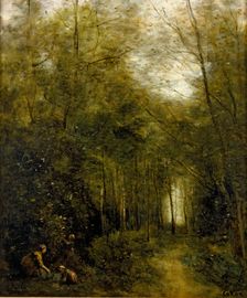 Montfermeuil, the Brook in the Wood, 1867. Artist: Jean-Baptiste-Camille Corot