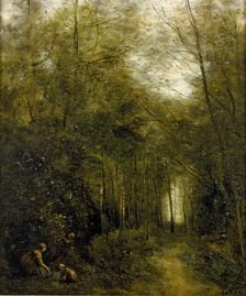 Montfermeuil, the Brook in the Wood, 1867. Artist: Jean-Baptiste-Camille Corot