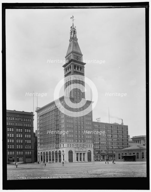 Montgomery Ward & Co. building, Chicago, between 1900 and 1906. Creator: Unknown.