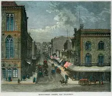 Montgomery Street, San Francisco California, USA, c1880