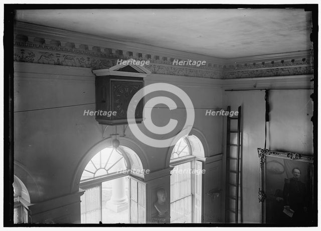 Monticello - hall clock, between 1914 and 1918. Creator: Harris & Ewing.