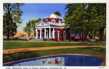 Monticello, Home of Thomas Jefferson, Charlottesville, Virginia, USA, 1941