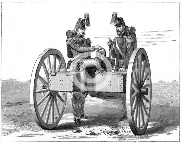 Montigny mitrailleuse, 1870. Creator: Unknown.