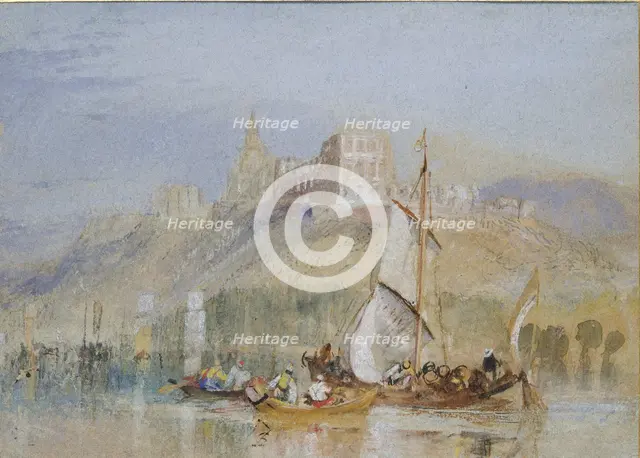 Montjean, c1830. Artist: JMW Turner.
