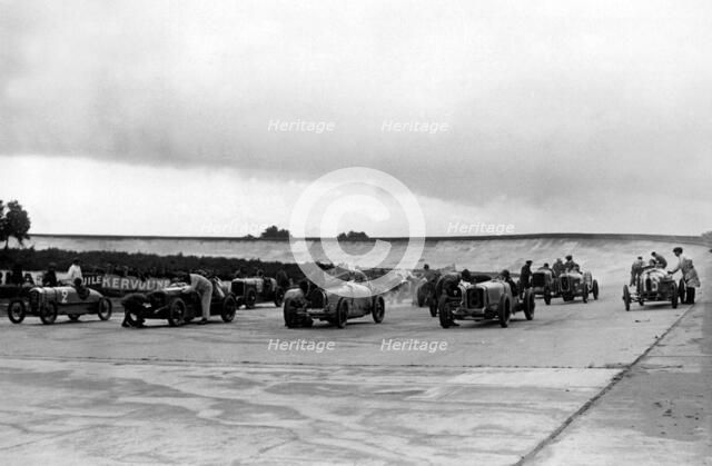 Montlhery in 1920's, showing banking. Creator: Unknown.