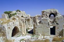 Montreal, Crusader castle, Shoubak, Jordan. Creator: Vivienne Sharp