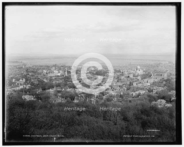 Montreal from Mount Royal, c1900. Creator: Unknown.