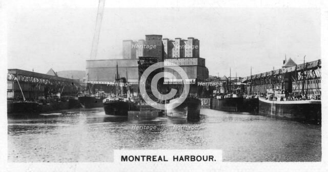 Montreal Harbour, Quebec, Canada, c1920s. Artist: Unknown