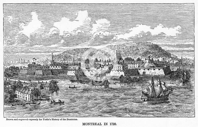 'Montreal in 1729', (1877). Artist: Unknown