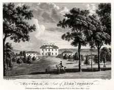 Montreal, the Seat of Lord Amherst 1777. Artist: William Watts