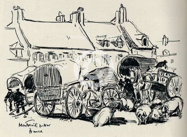 'Montreuil-Sur-Mer, France', c1907.  Artist: William Henry Charlton.