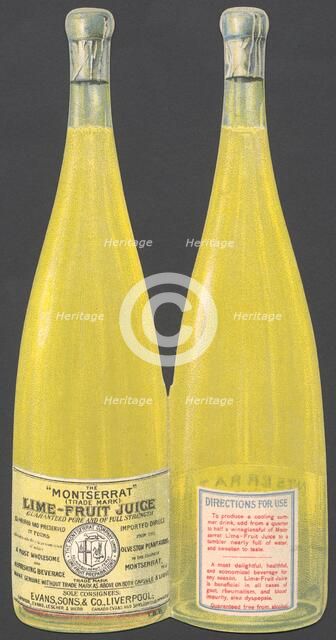 Montserrat Lime Fruit Juice, 1890s. Artist: Unknown