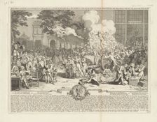 Monument consacré a la posterite en memoire de la folie incroyable de la XX. annee du XVIII..., 1720 Creator: Bernard Picart