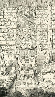 Monument at Copan 1849. Creator: Unknown