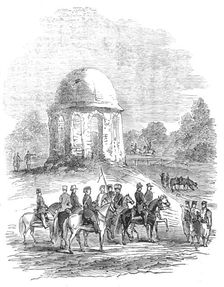 Monument at Croce di Petra, at Kalougaren, 1854. Creator: Unknown