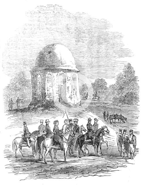 Monument at Croce di Petra, at Kalougaren, 1854. Creator: Unknown.