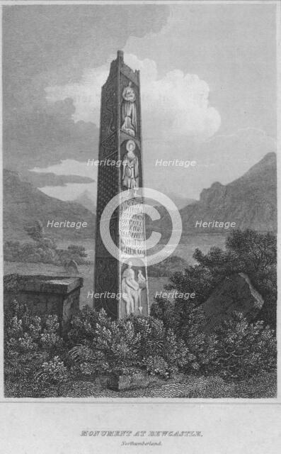 'Monument at Bewcastle. Northumberland', 1814. Artist: John Greig.