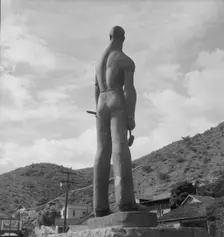 Monument dedicated to the copper miners of Arizona, Bisbee, Arizona, 1937. Creator: Dorothea Lange