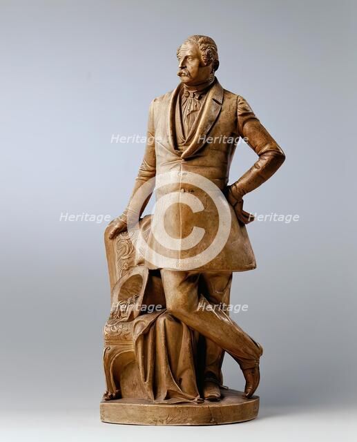 Monument design for Mathias Constantin Graf Wickenburg, Governor of Styria, 1852. Creator: Franz Hogler.