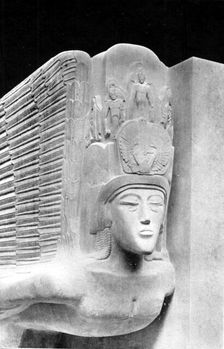 Monument erected over Oscar Wilde's grave, Pere La Chaise, Paris, France, 1914. Creator: Unknown