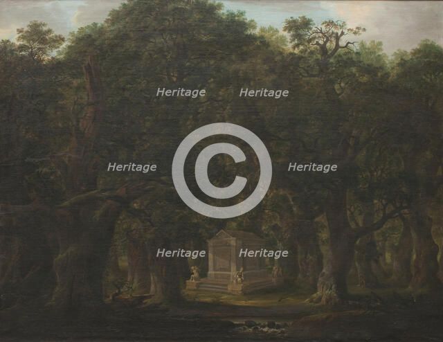 Monument in an Oak Wood, 1786. Creator: Johann Friedrich Weitsch.